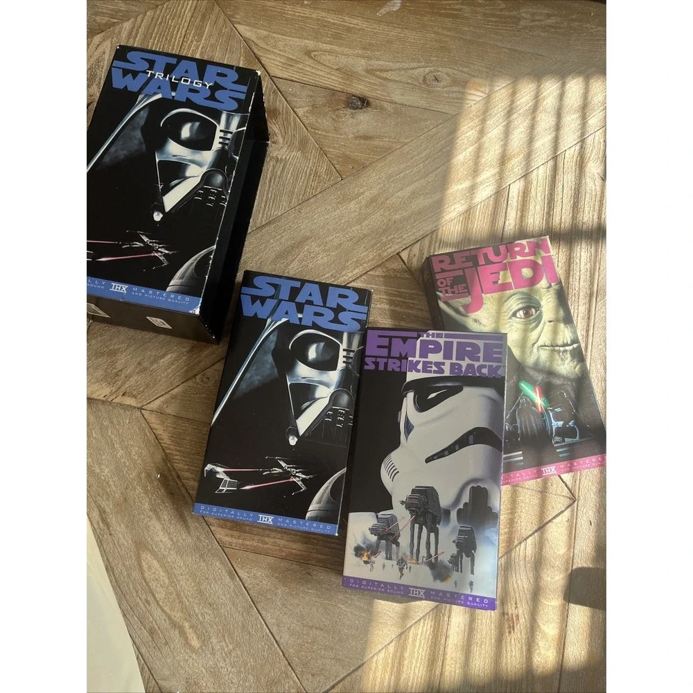 Star Wars Trilogy Movies VHS 3-Tape Set (VHS,1995) GUC